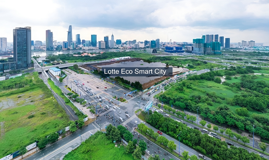 



Khu đất được quy hoạch xây dựng dự án Lotte Eco Smart City Thủ Thiêm

