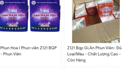 Pháo hoa được rao bán rầm rộ trên chợ online