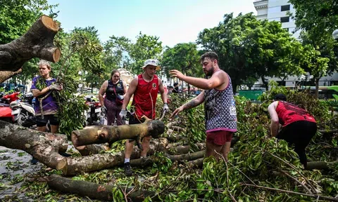 Chuyện những người nước ngoài tham gia dọn dẹp, cứu trợ bão lũ ở Việt Nam