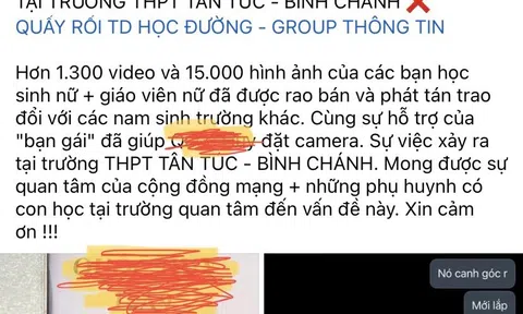 Vụ nam sinh đặt camera quay lén tại trường: Hậu quả của việc chia sẻ thông tin chưa qua kiểm chứng