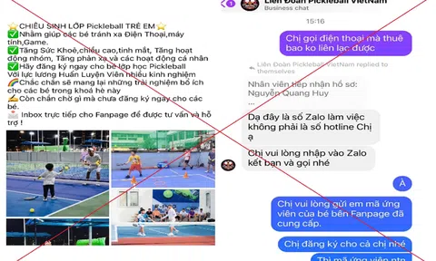 Cảnh giác trước các thủ đoạn lừa đảo khóa học và bán hàng giả từ “cơn sốt” Pickleball