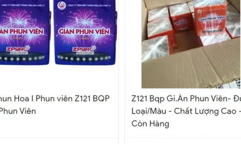 Pháo hoa được rao bán rầm rộ trên chợ online