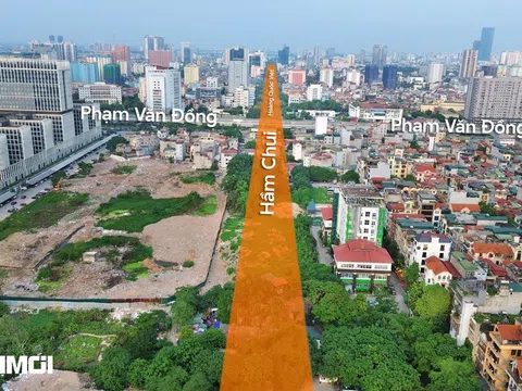 Cận cảnh các vị trí sẽ xây dựng hầm chui tại nút giao Hoàng Quốc Việt - Phạm Văn Đồng - Trần Vỹ