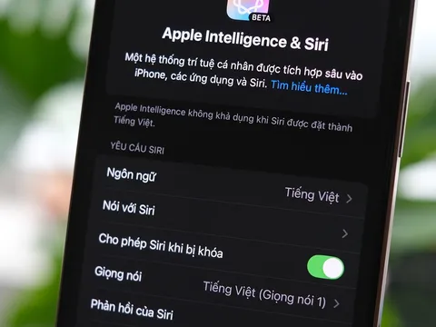 Người dùng iPhone đã có thể tương tác với trợ lý ảo Siri bằng tiếng Việt