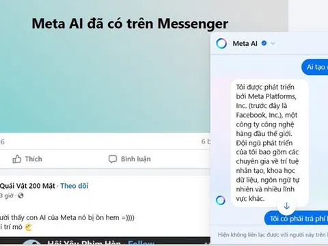 AI Meta tiếng Việt bất ngờ tích hợp vào ứng dụng Messenger