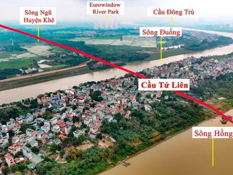 “Siêu cầu” Tứ Liên 20.000 tỷ đồng chưa khởi công, giá bất động sản xung quanh đã ở mức cao, nhiều lô đất rao bán "hở ra là mất"