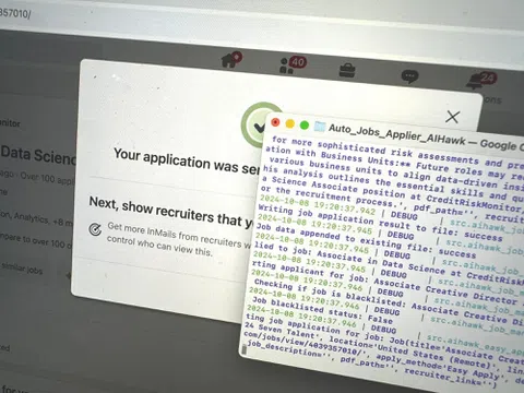 Sử dụng AI để nộp 2.843 đơn ứng tuyển việc làm trong thời gian ngắn