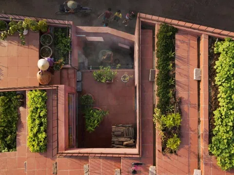 Thiết kế độc đáo của ngôi nhà vùng quê sở hữu vườn rau bậc thang trên mái