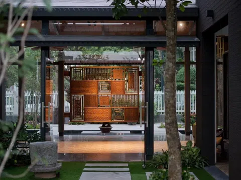 Bất ngờ với phong cách thiết kế căn biệt thự nội thành Hà Nội như không gian nghỉ dưỡng