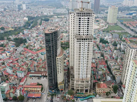 Hà Nội: Tòa nhà 39 tầng trên "đất vàng" Hà Đông sau 15 năm vẫn chưa hoàn thiện