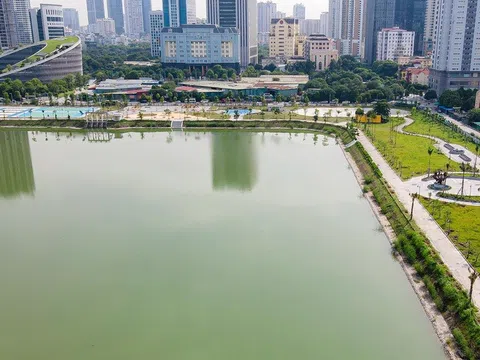 Sau nhiền lần gia hạn tiến độ,  dự án công viên và hồ điều hòa ở Hà Nội sắp được vận hành